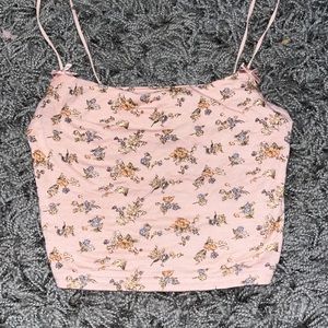 pacsun floral tank
